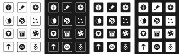 日落，满月，日食，太阳海王星图片下载