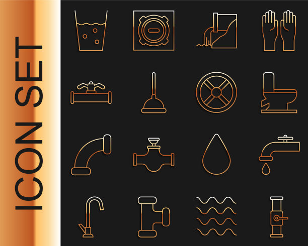 安装流水线工业管道和阀门水龙头图片下载