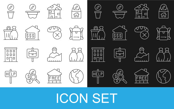 设行全球经济危机垃圾袋图片下载