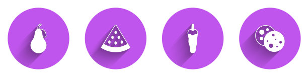 梨西瓜辣椒辣椒和饼干图片下载