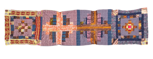 拼接围巾与几何图案剪纸图片下载