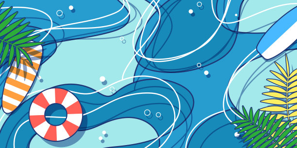 简单可爱的海插图图片下载