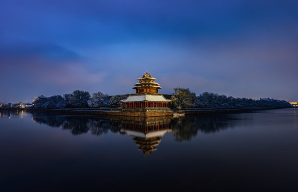 暴雪后的紫禁城图片下载