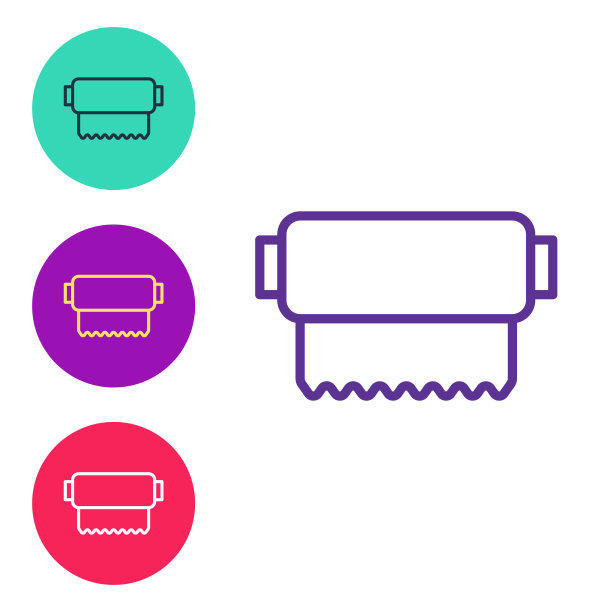 将线织物卷图标隔离图片下载