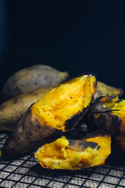 煤烤地瓜原汁照片图片下载