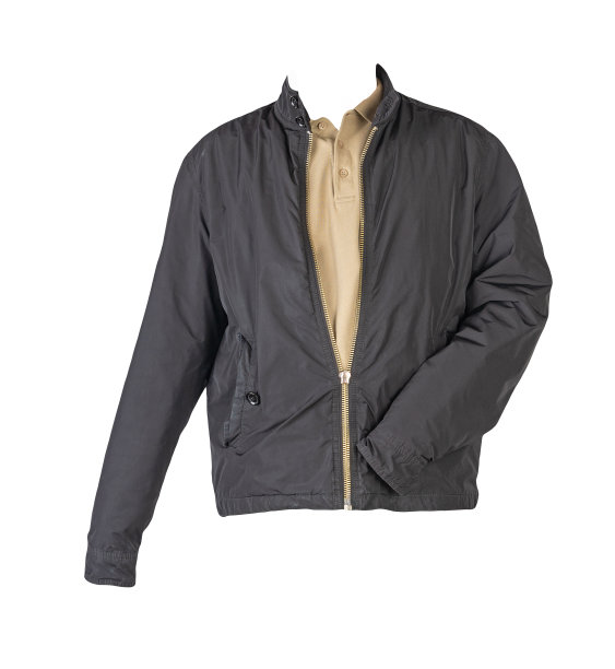 男子夹克和衬衫孤立在白色背景。时尚的休闲装图片下载