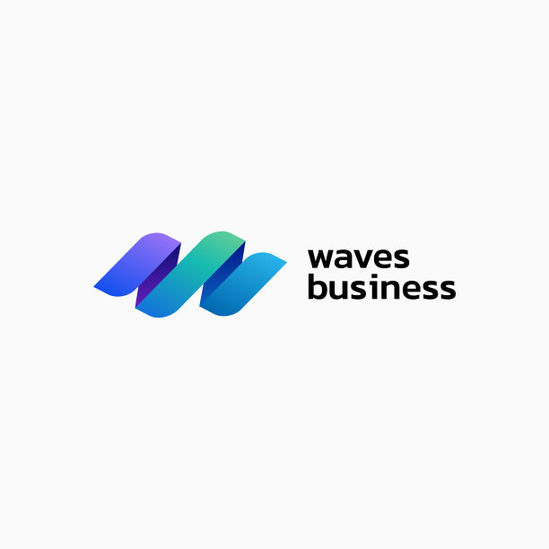 标志波商渐变色风格图片下载