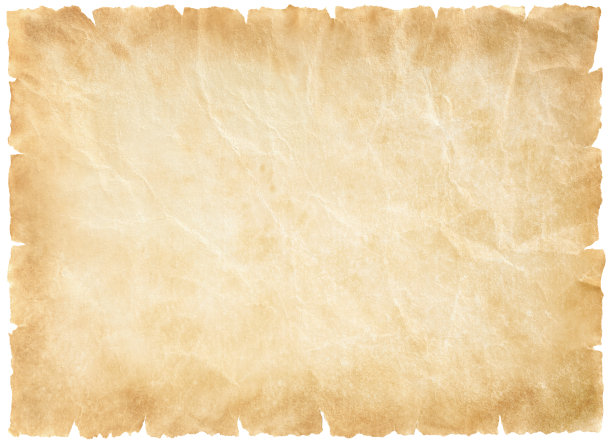 旧的烤盘纸，陈年或纹理孤立在白色背景图片下载