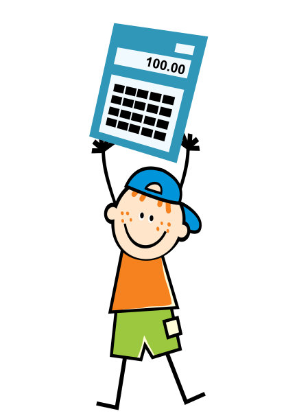 男孩和计算器图片下载