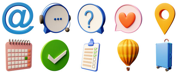 为网页和社交网络创建内容的3d元素工具包图片下载