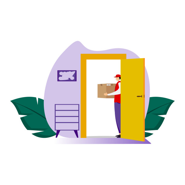 快递送货上门图片下载