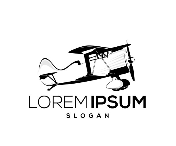 经典战斗机标志剪影设计图片下载