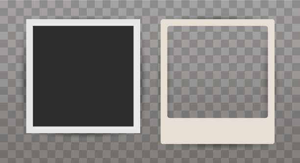 两张老照片老相框3d逼真图片下载