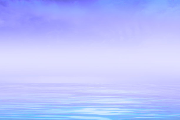 3d渲染插图蓝色水彩和蓝天背景。图片下载