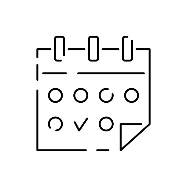 健康和健身矢量线图标集。健康的生活方式和饮食或健身房。日历和运动或健身房日图片下载