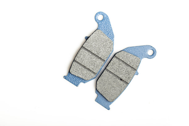 摩托车刹车片孤立在白色背景，特写图像图片下载