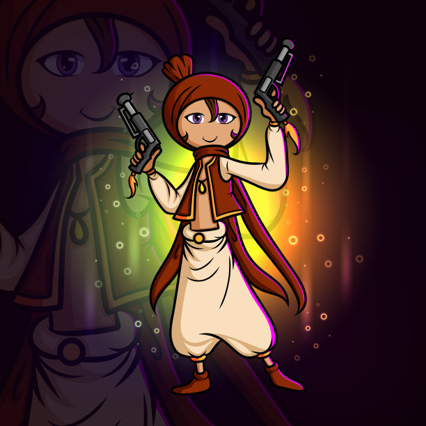 强盗desert手里拿着双枪图片下载