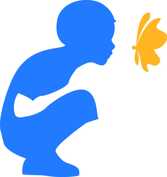 小蝴蝶logo概念图片下载