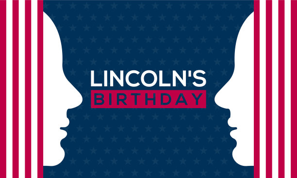 林肯的生日我们的节日概念模板图片下载