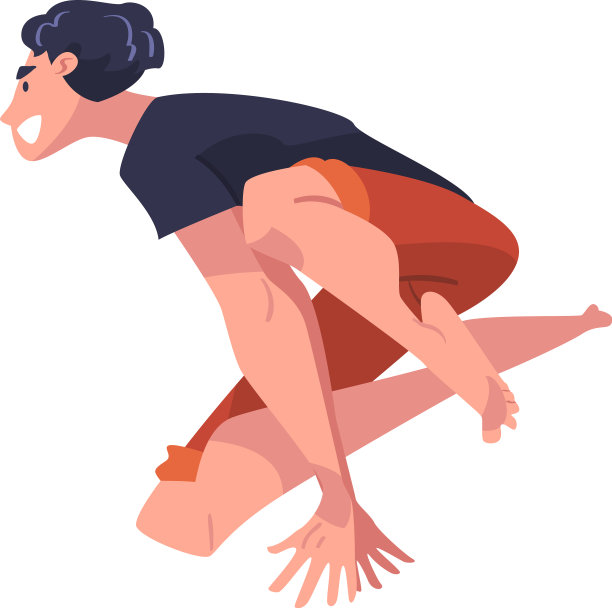 跳跃的人性格感觉自由和运动图片下载