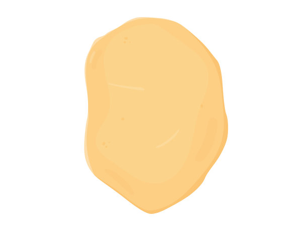 新鲜生面团用于烘焙，擀成面团用于图片下载