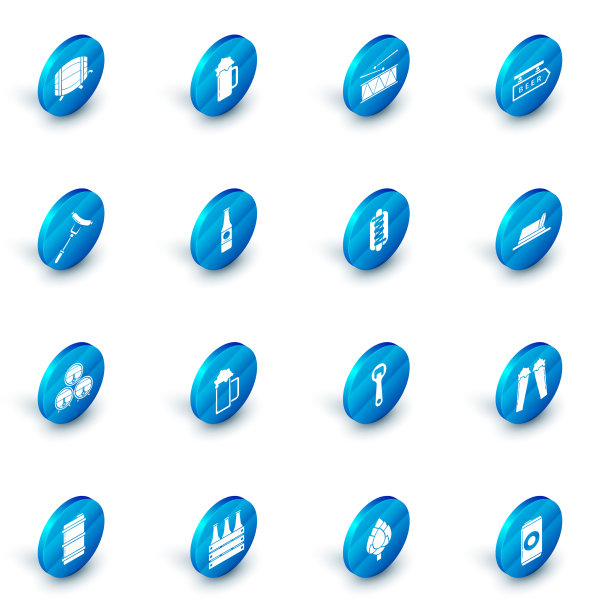 把啤酒杯挂在路边的招牌上图片下载