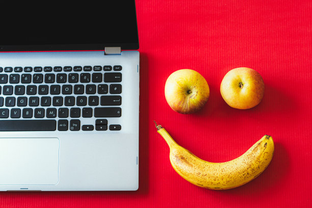 水果零食办公室健康笔记本电脑图片下载