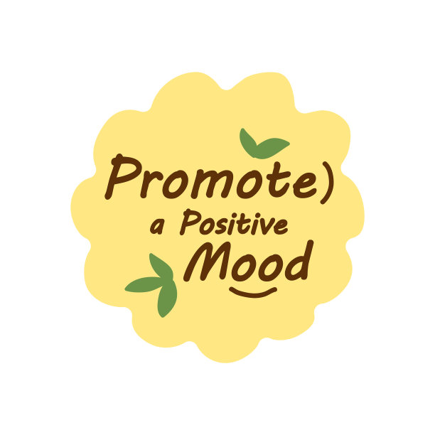 在产品贴纸上推广积极情绪标签图片下载