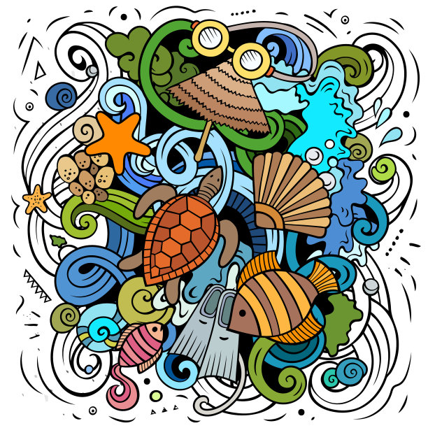 mauritus卡通涂鸦图片下载