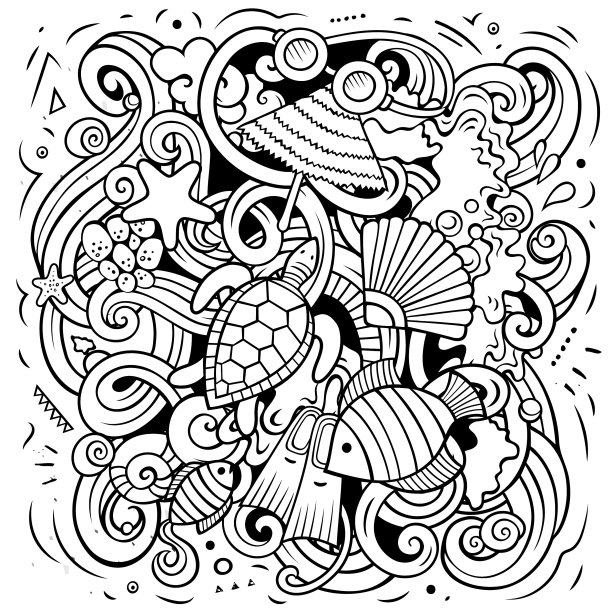 mauritus卡通涂鸦图片下载