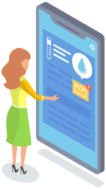 女性使用的带有天气预报应用程序的手机图片下载