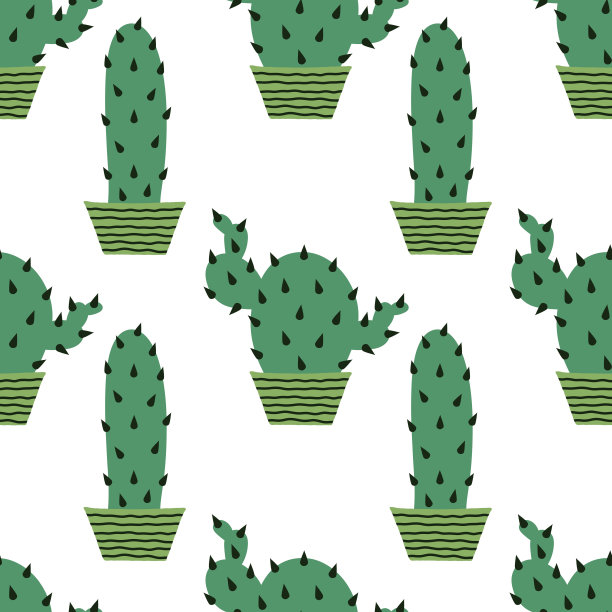 夏季仙人掌印刷织物和纺织品和包装和礼品和卡片和亚麻布图片下载