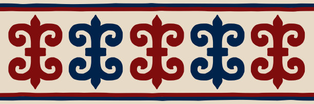 民族背景下的突厥艺术主题图片下载