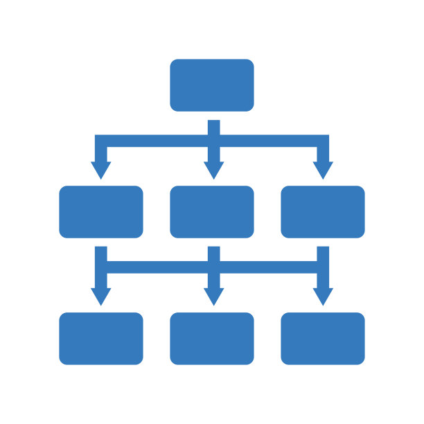 图表、工作流图标。蓝色的向量的设计。图片下载