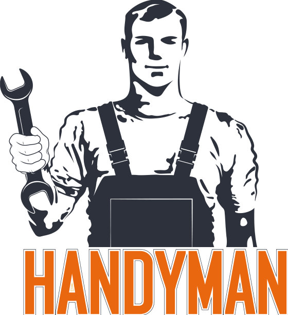 工人穿制服，带扳手，勤杂工简单图片下载