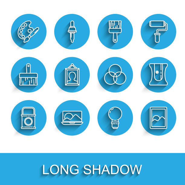 用调色板设置线漆桶笔记本笔刷图片下载