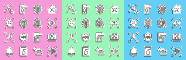 设置线语音识别笔记本电脑与脸眼图片下载