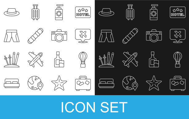 定线旅行箱热气球语音泡泡图片下载