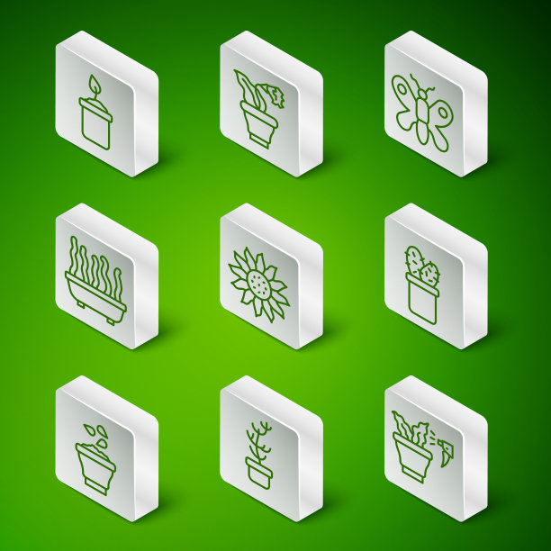 定线喷涂植物异域热带花盆图片下载