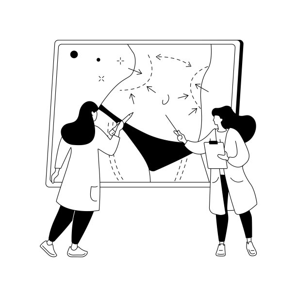 身体轮廓抽象概念矢量插图。图片下载