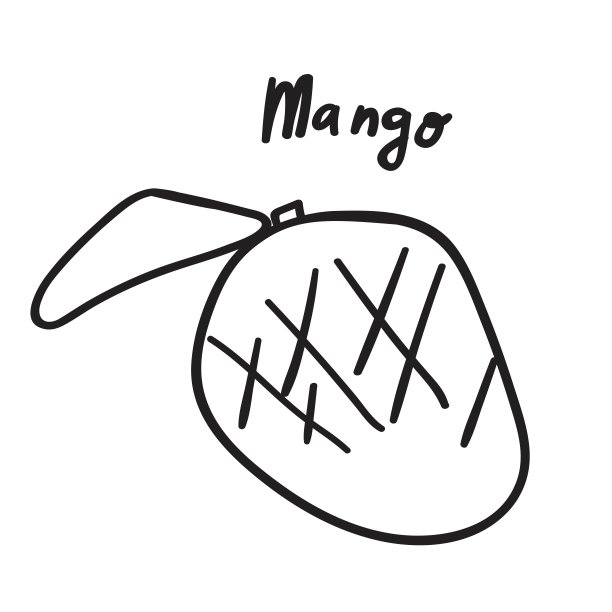 芒果水果图标。图片下载