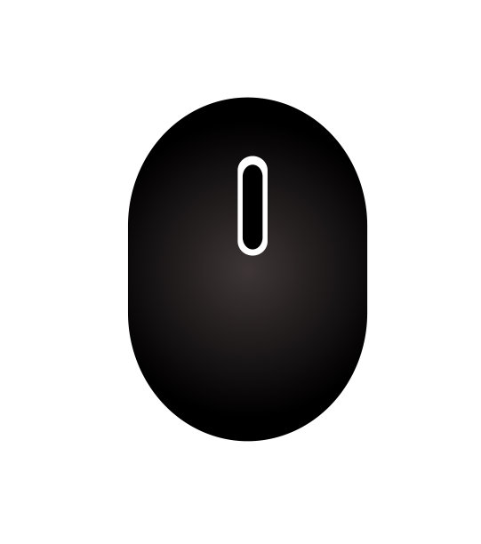黑色的电脑鼠标，一种手持的指向设备。图片下载