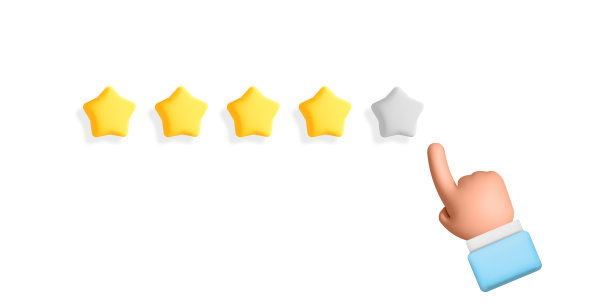 3d矢量指针指向黄色星星评级表格。股票插图图片下载