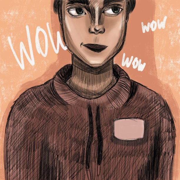 一个穿着卫衣的人的抽象插图，一个空白的领域插入一个标志图片下载