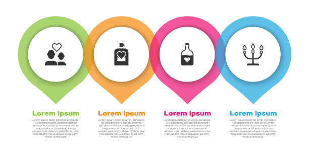 给情侣装香水的水瓶配上爱情药水图片下载
