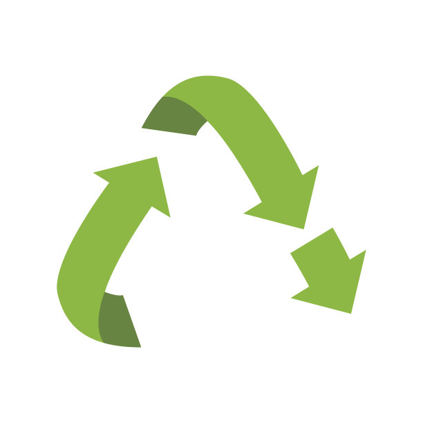 下行循环标志孤立在白色背景图片下载