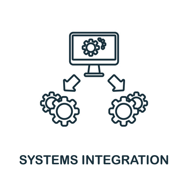 系统集成图标线元素来自图片下载