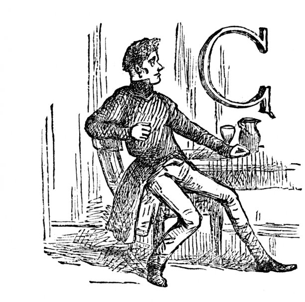 字母C代表骄傲的家伙图片下载