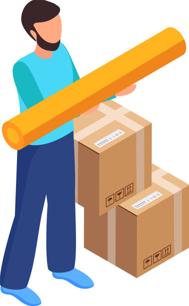 搬迁等距图标图片下载