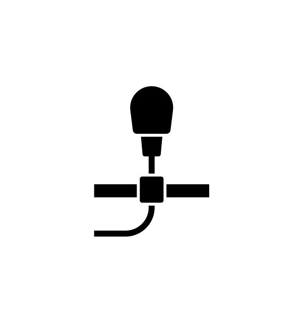 麦克风图标隔离在白色图片下载